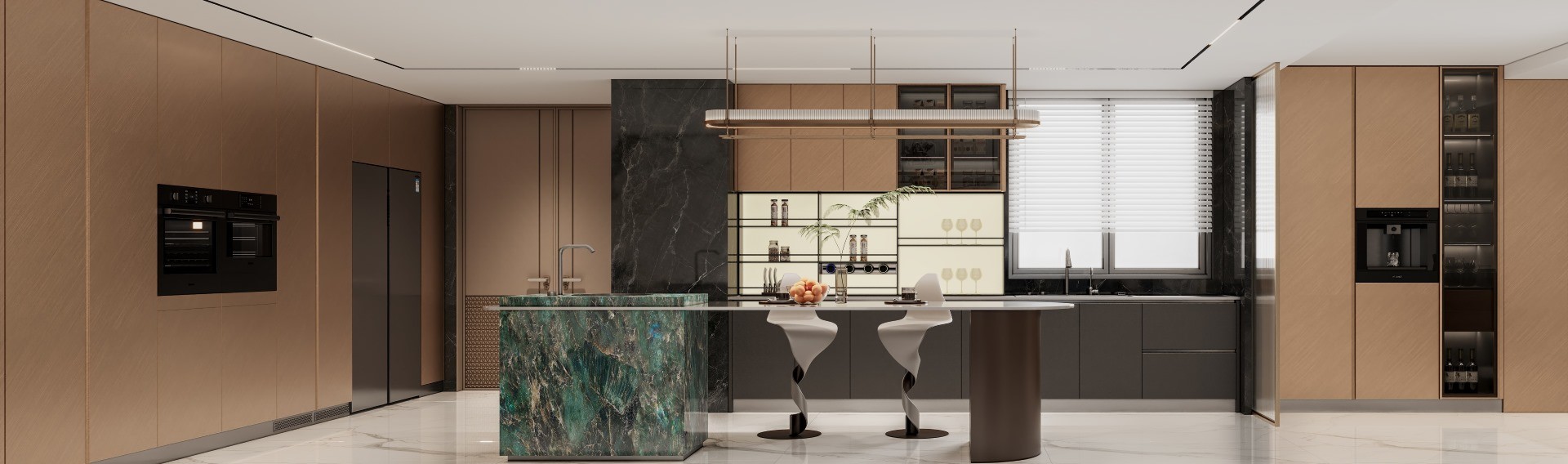 qualité Armoire de cuisine moderne usine