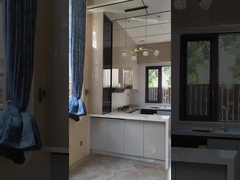 Armoire de cuisine élégante et fonctionnelle avec finition gris étoilé Fadior