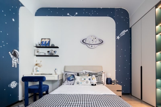 Garde-robe en acier inoxydable élégant et pratique Garde-robe pour enfants avec portes d'ouverture à 150 degrés